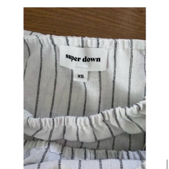 REVOLVE Superdown White Striped Pant Set - Picture 8 of 8